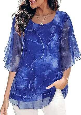 SeSe Code Women's Pleated V Neck Long Nightgown Short Sleeve Sleepshirt Sleepwear Lounge Dress on Amazon.ae - Price Tracker
