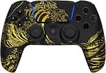 Custom Wireless Controller Compatible with PS5 - Multiple Designs Available (Golden Waves) - متتبع أسعار Amazon.sa