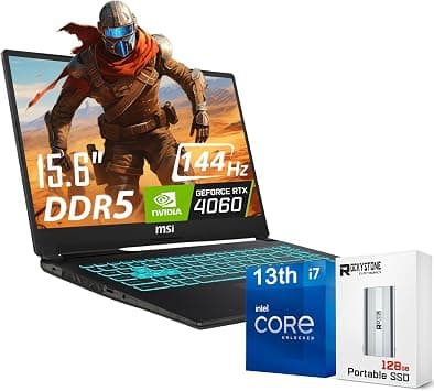MSI Cyborg 15 Gaming Laptop, 15.6" 144Hz FHD IPS Display, Core i7-13620H(>i9-12900, 4.9 GHz), GeForce RTX 4060, Backlit Keyboard, Webcam, Nahimic Audio, Windows 11 Home, Gray(32GB DDR5 RAM | 1TB SSD) on Amazon.ae - Price Tracker
