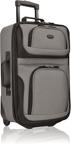 U.S. Traveler Rio Rugged Fabric Expandable Carry-on Luggage Set - Amazon.ae Price Tracker