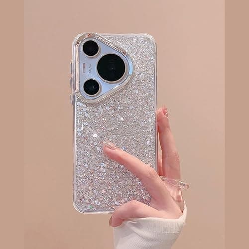 Huawei Pura 70 Eco-Friendly Degradable Transparent Silicone Case - Mate 60/60 Pro Flash Silver Pearl Transparent Drip Feed Phone Cases on Amazon.ae - Price Tracker