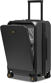 LEVEL8 Carry-on Suitcase 20 Inch with Laptop Compartment, Travel Lightweight Luggage Hardshell with USB Charging Port,Cabin Size with 8 Spinner Wheels,TSA(57cm,38L,Grey) on Amazon.ae - Price Tracker