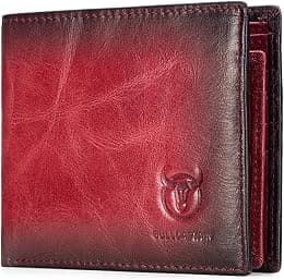 LUKZIJAES Genuine Leather Wallet for Men RFID Blocking Slim Bifold Front Pocket Wallets - Best Deal Finder