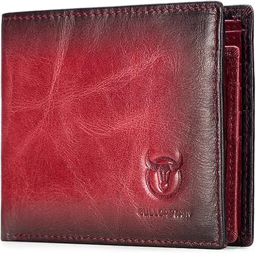 LUKZIJAES Genuine Leather Wallet for Men RFID Blocking Slim Bifold Front Pocket Wallets on Amazon.ae - Price Tracker