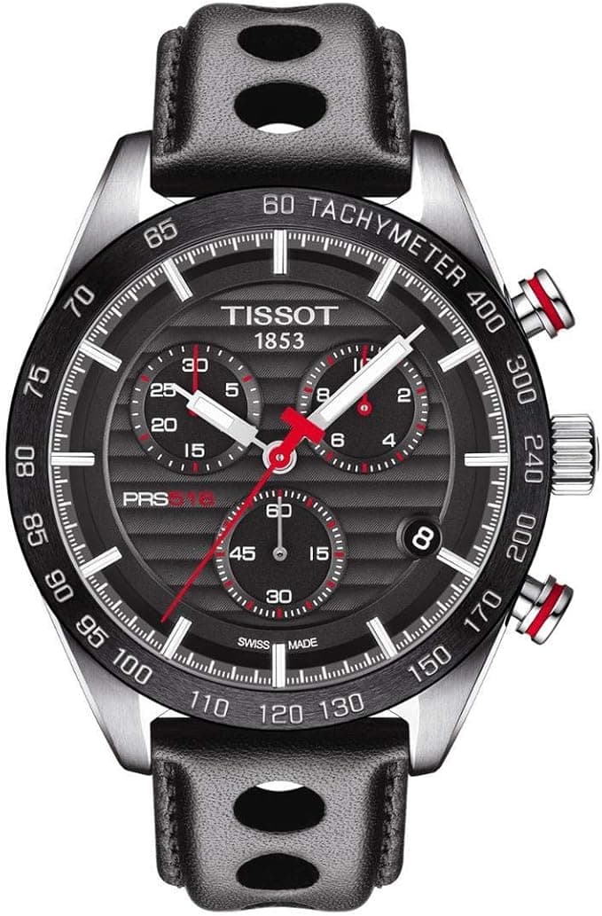 Tissot Men's Black Dial Leather Band Watch - T100.417.16.051.00 on Amazon.ae - Price Tracker