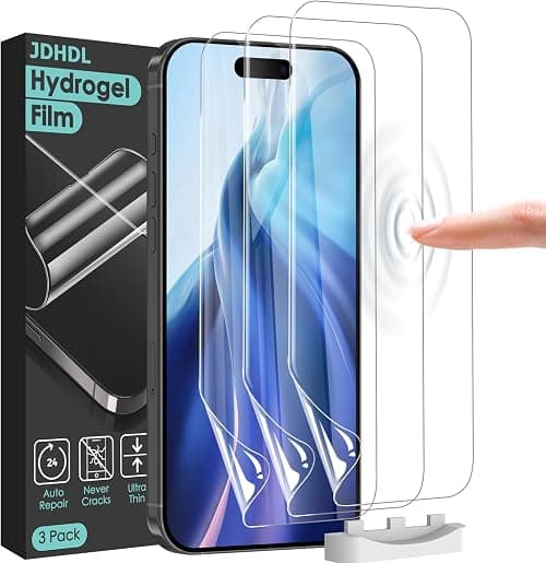 3 Pack Flexible Film for iPhone 17 Pro Max Screen Protector[NOT GLASS], Non-breakable Soft TPU Hydrogel Film for iPhone 17 Pro Max, Invisible Thin, Scratch Resistant, Self-Healing on Amazon.ae - Price Tracker