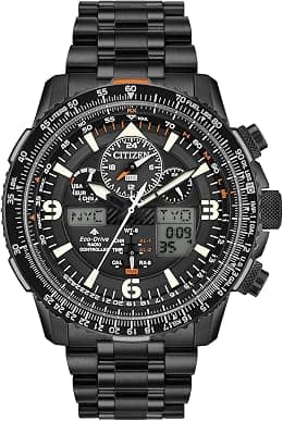 Citizen Men's Promaster Air Skyhawk Eco-Drive Pilot Watch, Atomic Timkeeping Technology, Chronograph, Power Reserve Indicator, Ana-digi Display, Luminous Hands and Markers, Anti-Reflective Crystal - Best Deal Finder
