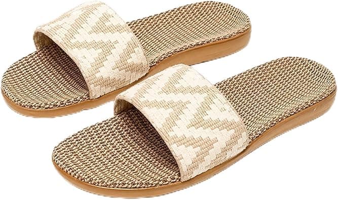 Casual Flats for Women Sandals Women Flats Summer Beach Slides Flat Shoes for Women Beach Slippers for women flip flop on Amazon.ae - Price Tracker