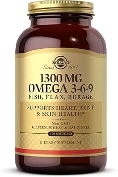 Solgar Omega 3-6-9 Fish, Flax, Borage 1300 mg | 120 Softgels | Supports Overall Health , Joint & Skin Health | Non-GMO, Gluten, Wheat & Dairy Free - Amazon.ae Price Tracker