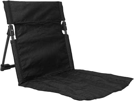 gernie Lightweight Compact Adjustable Beach Floor Chair, Portable Foldable Breathable Camping Chair with Back Support, Outdoor Fishing Chair (Black) on Amazon.ae - Price Tracker