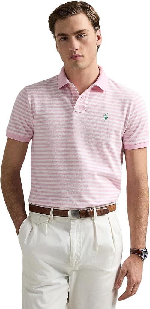 POLO RALPH LAUREN Men's Classic Fit Striped Mesh Polo Shirt on Amazon.ae - Price Tracker