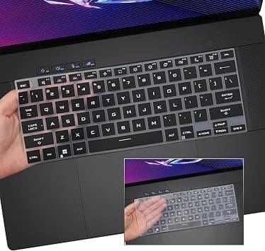 2 PCS Keyboard Cover for 2024 ASUS ROG Zephyrus G14 GA403 GA403UU GA403UV GA403UI 14", ASUS ROG Zephyrus G16 GU605 GU605MV GU605MI GU605MY GU605MZ GU605MU 16" Gaming Laptop Keyboard Protector Skin on Amazon.ae - Price Tracker