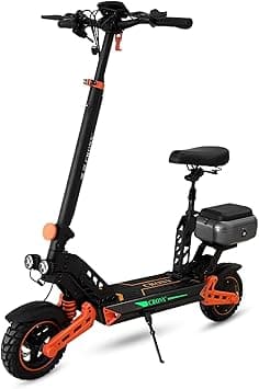 CRONY D2 Pro Electric Scooter with Seat, 1500W Motor, 50-65KM/H Speed, 30-40KM Range, Dual Suspension, Hydraulic Shock Absorbents, LCD Display, LED Lights, Bluetooth App, Rear Luggage Box on Amazon.ae - Price Tracker
