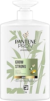 Pantene Hair Growth Shampoo with Biotin and Bamboo, Grow Strong Shampoo For Dry Damaged Hair, Helps Reduce Hair Loss and Promote Hair Growth, VALUE PACK, 1L on Amazon.ae - Price Tracker