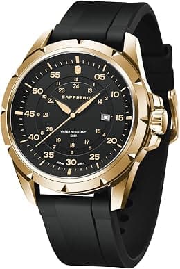 BY BENYAR Watch for Men Silver Stainless Steel Mens Watches 30M Waterproof Analog Quartz Movement Wrist Watch Gifts for Men - Best Deal Finder