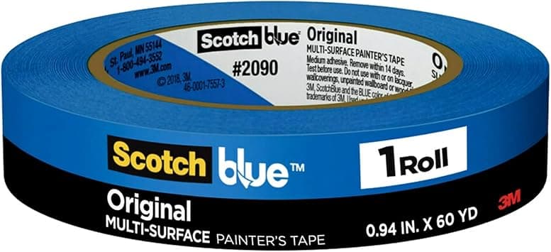 Scotch Blue Premium Masking Tape 24mm x 54.8m, 1 roll/pack | Blue color | Masking and Protection | High adhesion | Multi-Surface | For walls, ceiling, metal, wood | Easy to Remove with no residue - Amazon.ae Price Tracker