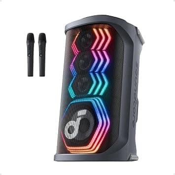 soundcore Rave 3S Wireless Bluetooth Party Speaker, LED Lighting, Party Connect, Wireless Speaker, High Resolution Sound, Wireless, Portable for Outdoor Use - Best Deal Finder