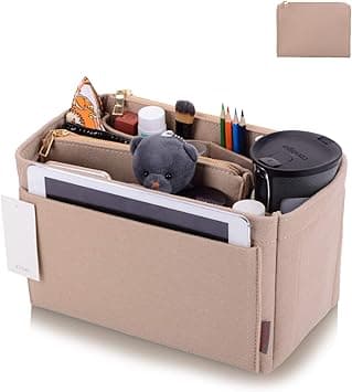 ZTUJO Purse Organizer, Felt Bag Organizer Purse Organizer Insert For Speedy, Neverfull, Graceful, Neverfull,Tote, Handbag,Shaper (Medium, Beige) on Amazon.ae - Price Tracker