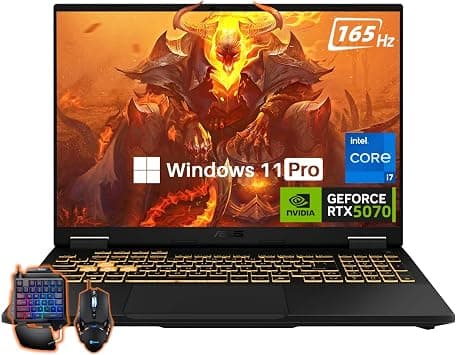 ASUS TUF Gaming F16 Laptop, NVIDIA RTX 5070 GDDR7, Intel 14th Core i7-14650HX, 16" FHD+ 165Hz Anti-Glare Display, RGB Backlit Keyboard, 32 GB DDR5, 1 TB SSD Gen 4, Windows 11 Pro (FX608JPR - WH74) on Amazon.ae - Price Tracker