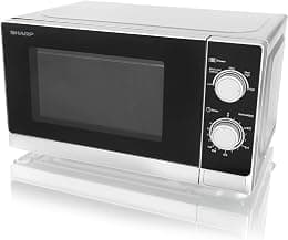 Sharp 20 Liter 800 Watts Black Finished Door Microwave Oven with Defrost Function Size (L x W x H) 45 x 25 x 35 cm R-20CT(S) Silver 1 year warranty. - Best Deal Finder