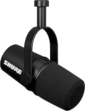Shure Mv7X, Professional Podcast Microphone, Dynamic Audio Recording, Universal XLr Compatible, Ideal For Pc Gaming & Live Streaming, Black on Amazon.ae - Price Tracker
