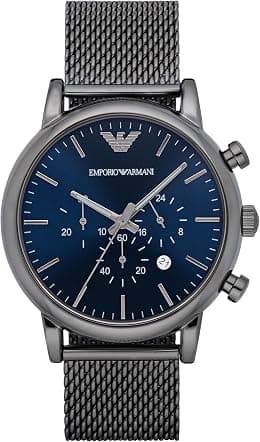 Emporio Armani Men's Chronograph Dress Watch With Quartz Movement - Best Deal Finder