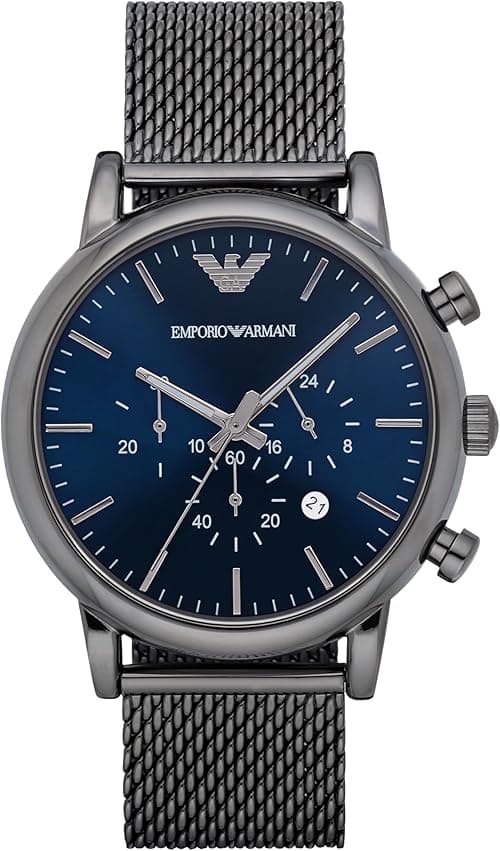 Emporio Armani Men's Chronograph Dress Watch With Quartz Movement on Amazon.ae - Price Tracker