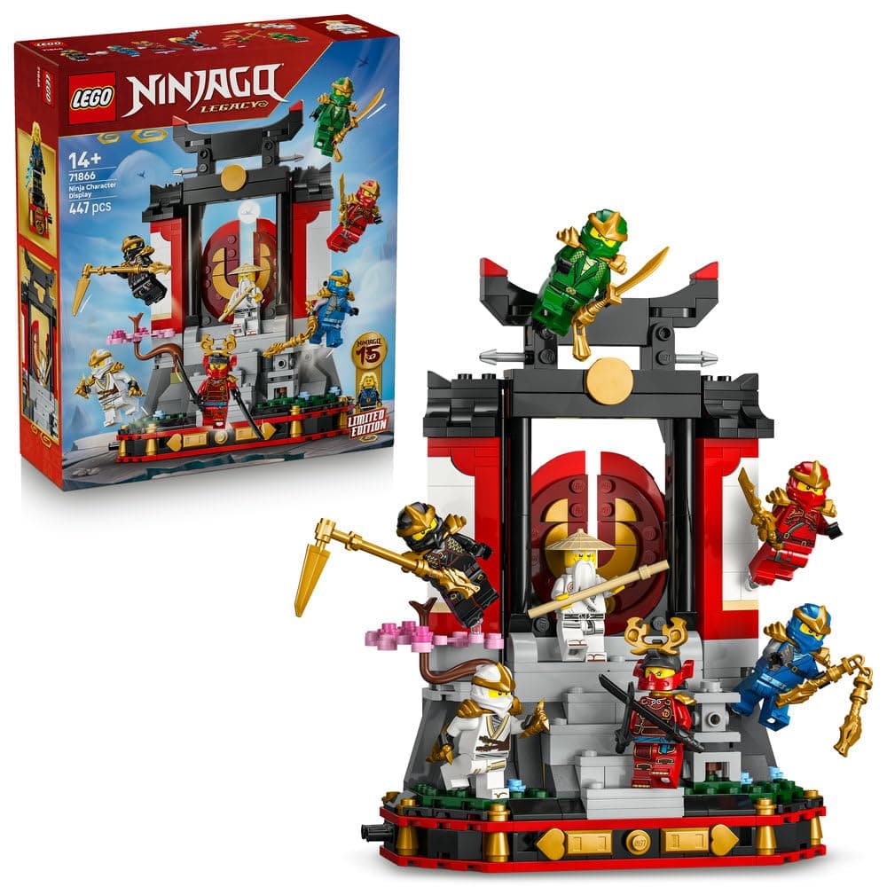 LEGO NINJAGO Ninja Character Display 15th Anniversary - Monastery Gate Model Kit w/ 8 Collectible Minifigures & Swords - Nostalgic Gift for 14+ Year Old Boys & Adult Fans - 71866 on Amazon.ae - Price Tracker