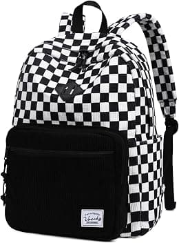 Corduroy Backpack for Men Women, VASCHY Casual Cute Fleece School Bag 15.6 inch Lightweight Daypack for Teens/Men/Women Travel - Best Deal Finder