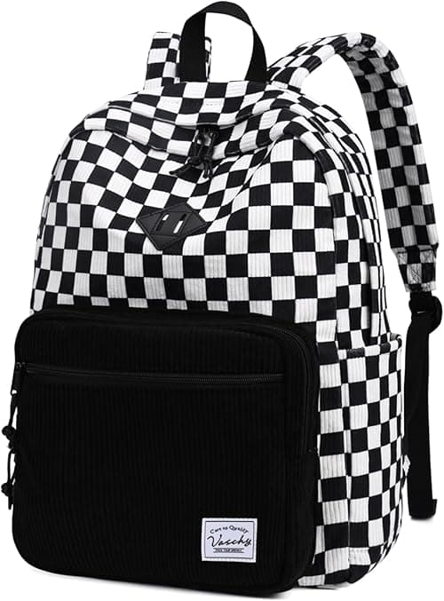 Corduroy Backpack for Men Women, VASCHY Casual Cute Fleece School Bag 15.6 inch Lightweight Daypack for Teens/Men/Women Travel on Amazon.ae - Price Tracker