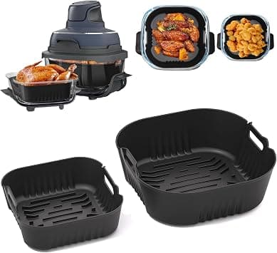 2 Silicone Mould Compatible with Portable Ninja Crispi Fryer | Silicone Flat Accessories for Ninja Crispi Air Fryer 3.8L, 4-in-1, Specially Designed for Airfryer Crispy FN101 - Amazon.ae Price Tracker