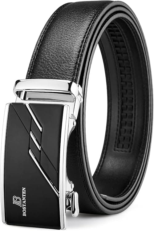 BOSTANTEN Mens Belt Leather 2 Pack Ratchet Belt For Men Dress and Casual with Adjustable Buckle, Trim to Fit on Amazon.ae - Price Tracker