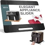 Ibyx Elegant Sliding Tray for Your Coffee Maker & Heavy Kitchen Appliances - Sturdy, Slides Easily from Under The Cabinet (Black, Large - Wide (16" X 13")) - Best Deal Finder