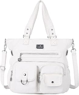 Angelkiss Purses Handbags for Women PU Tote Satchel Bags for Women Pockets Shoulder Bags - Best Deal Finder
