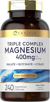 Carlyle Triple Magnesium Complex | 400 mg | 240 Capsules on Amazon.ae - Price Tracker