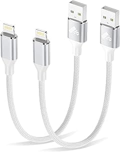Aioneus iPhone Charger Cable 0.3M 2Pack [MFi Certified] Lightning Cable, iPhone Cable Nylon Braided USB A to Lightning Cord Short Cable Fast Charging for iPhone 14 13 12 11 Pro Max Mini 8 7 6, iPad - Amazon.ae Price Tracker