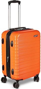 Amazon Basics Hardside Carry On Spinner-21 inch (55cm), Material: ABS, Orange on Amazon.ae - Price Tracker