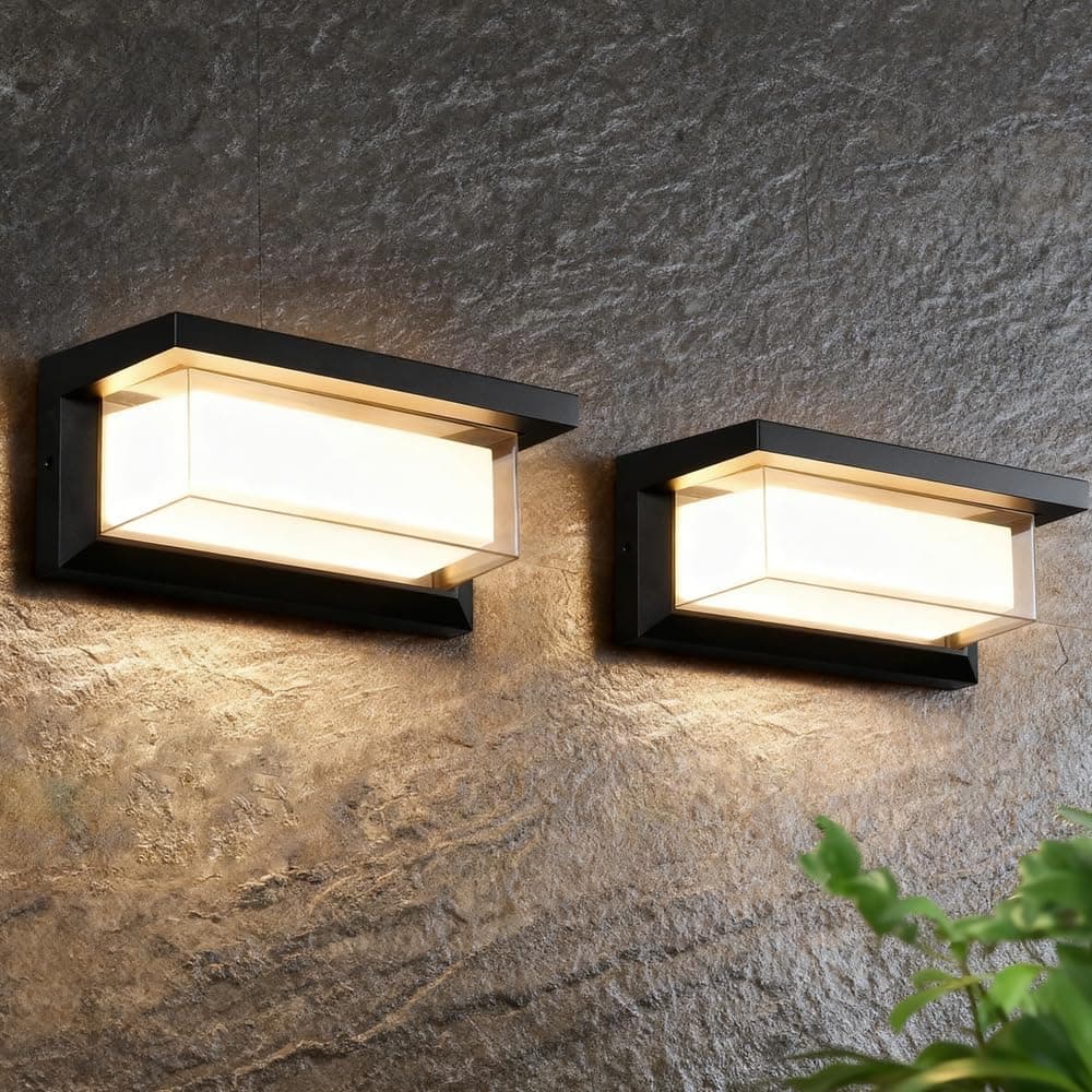 XZM 2Pack Outdoor Wall Lights, LED wall light 12W Sconce Ip65 Waterproof 3000K Warm White Outdoor Light Fixtures Wall Mount Outside Lights for House Garden Front Bathroom Garage on Amazon.ae - Price Tracker
