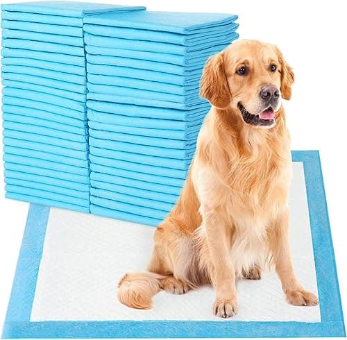 SKY-TOUCH Disposable Absorbent Quick Drying Leak-Proof Pee Pads, Disposable Training Pads For Pets with 5 Highly Absorbent Layers, Puppy Pads For Potty Training For Pets 60X60cm, 40 Pieces on Amazon.ae - Price Tracker