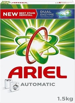 Ariel Automatic Powder Laundry Detergent Original Scent 1.5kg - متتبع أسعار Amazon.sa