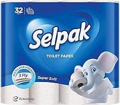 Selpak 3 Ply Toilet Paper 32 Rolls 140 Sheets - Amazon.ae Price Tracker