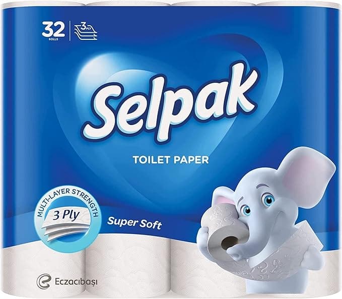 Selpak 3 Ply Toilet Paper 32 Rolls 140 Sheets on Amazon.ae - Price Tracker