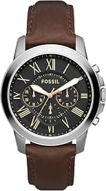 Fossil Leather Mens Quartz Watch - Best Deal Finder