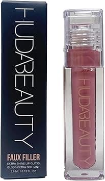 HUDA BEAUTY Faux Filler Shiny Non-Sticky Lip Gloss Sugar Baby - Light Pink 0.13FL.OZ / 3.9ml on Amazon.ae - Price Tracker