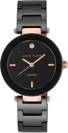 Anne Klein Damenuhr mit Keramikarmband, AK/1018BKBK - Amazon.ae Price Tracker