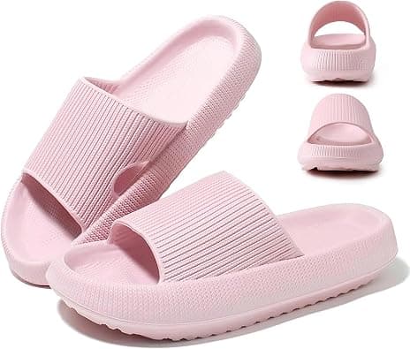URbazaar Pillow Slides Slippers for Women Men Cloud Slippers Soft Massage House Bath Slippers Quick Drying Non-Slip Soft Lightweight Open Toe Sandals Slippers on Amazon.ae - Price Tracker