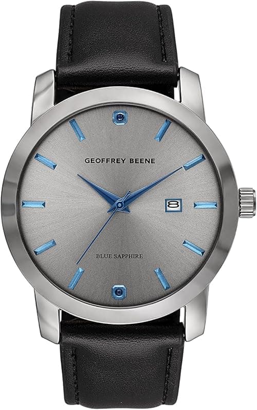 Geoffrey Beene Mens Watch - Stainless Steel Mesh Band Quartz Movement Analog Watch for Men, Gift for Men, Formal or Business Casual Minimalist Wrist Watches 42mm on Amazon.ae - Price Tracker
