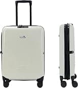 iCruze Foldable Cabin Luggage Trolley Bag – Compact, Lightweight, Durable Rolling Suitcase with Telescopic Handle, Multiple Compartments for Travel & Business - Best Deal Finder