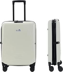 iCruze Foldable Cabin Luggage Trolley Bag – Compact, Lightweight, Durable Rolling Suitcase with Telescopic Handle, Multiple Compartments for Travel & Business - Best Deal Finder