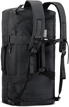 MIER 40L Backpack Duffle for Men Heavy Duty Duffel Bag with Backpack Straps for Travel, Gym, Sports, Convertible and Water Resistant, Black on Amazon.ae - Price Tracker